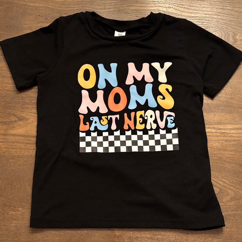 SHEIN Black Tee with Colorful Graphic